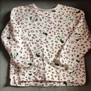 Zara baby Minnie Mouse leopard sweatshirt